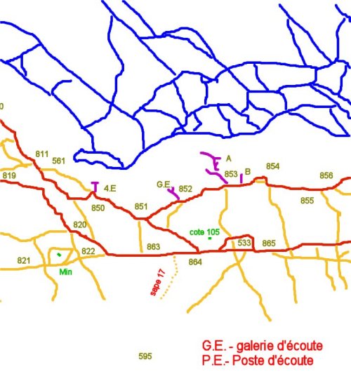 secteur des mines de la 24DI (partie extrême droite de la carte)